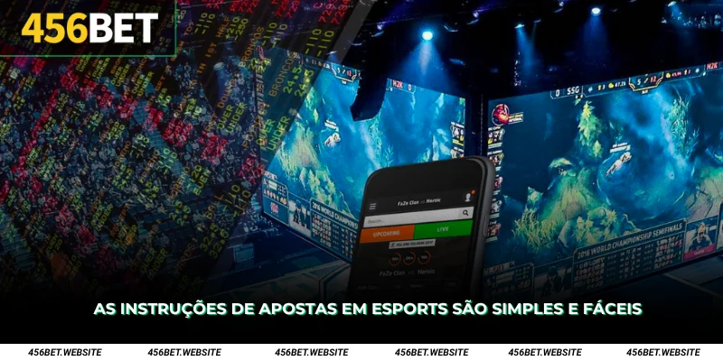 As instruções de apostas em eSports são simples e fáceis